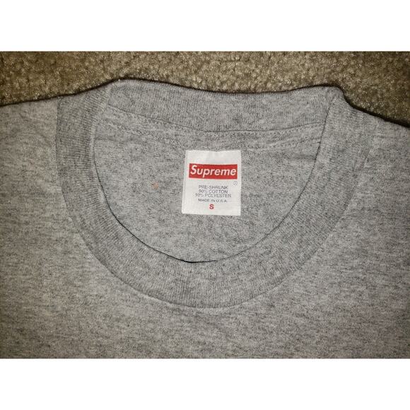 Supreme Tonal Box Logo Tee Shirt Men Size Small Grey NEW - Picture 3 of 6